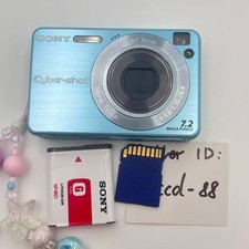Blue Sony Cyber-shot DSC-W120 7.2MP 4x Optical Zoom Digital Camera