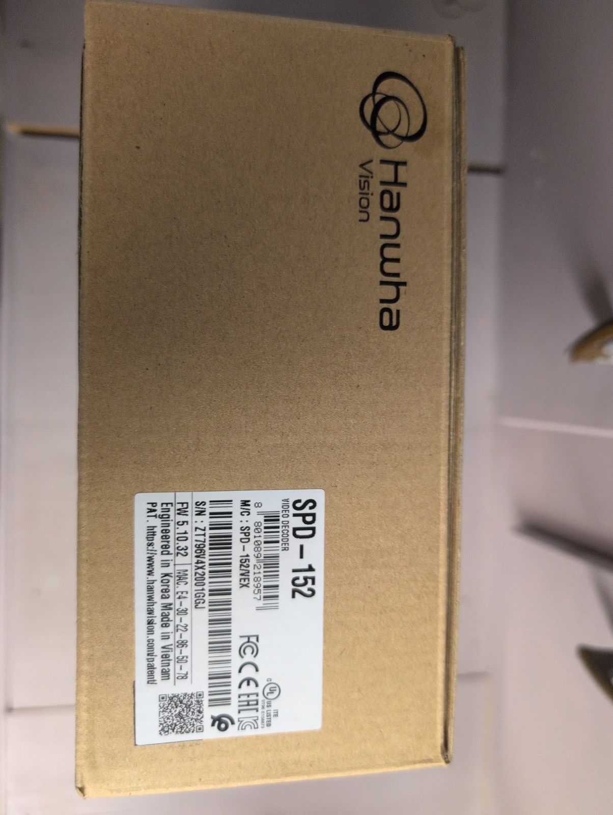 Hanwha SPD-152 Video Decoder