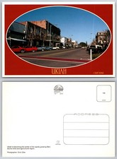 Continental Ukiah California Street View Postcard