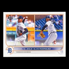 Elvin Rodriguez | Angel De Jesus RC 2022 Topps Update Rookie Combo Tigers