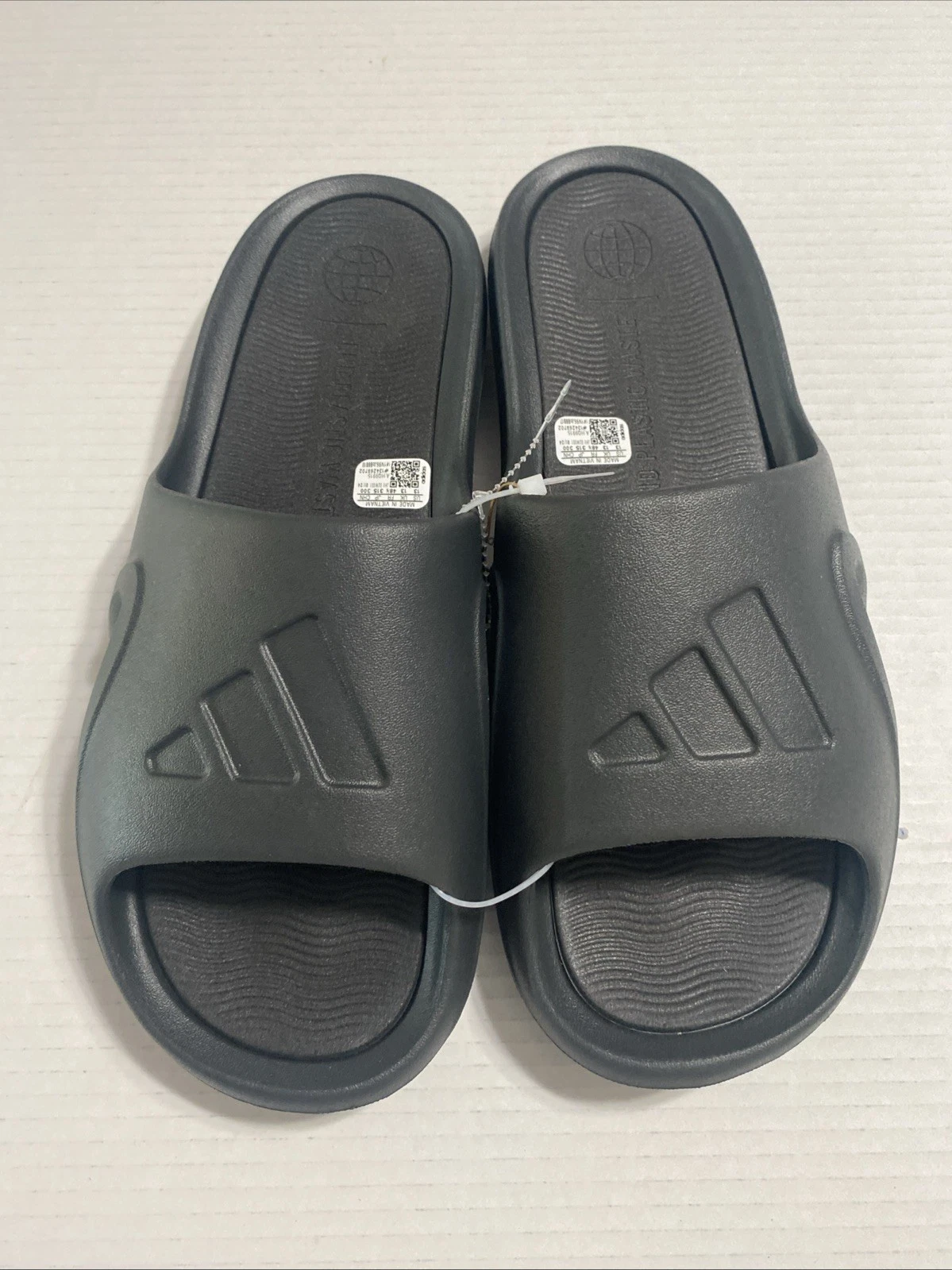NUOVE SLIDE ADIDAS ADICANE DA UOMO ~ TAGLIA US 13 #HQ9915 NERE