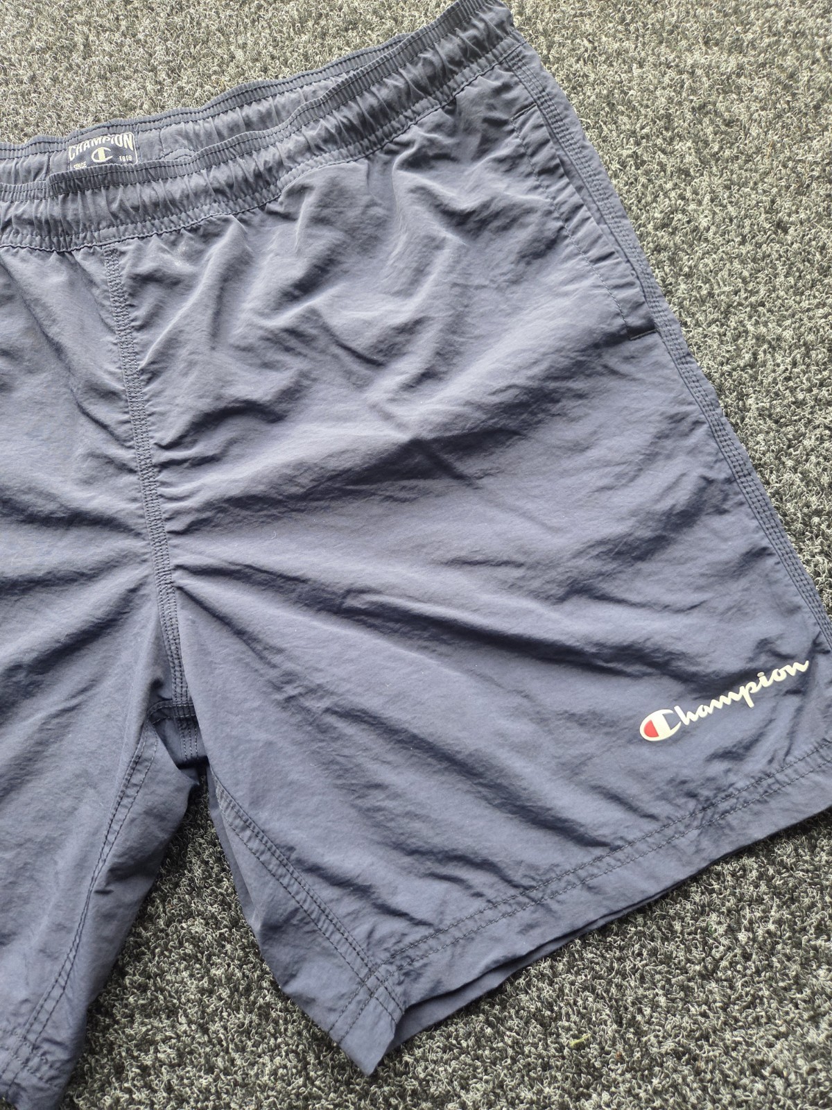 Champion Vintage Mens Shorts XL Elastic Waist Drawstring 2 Side Pockets image 3