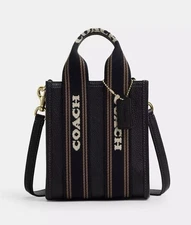 Coach Smith Mini Tote Bag Black CCF80 Pebbled Leather MSRP $350.00 NEW WITH TAGS