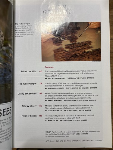 National Geographic Magazine May 2006 Selling Alaska’s Frontier Judas Gospel - Foto 3 di 13
