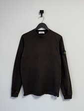 Stone Island Sweatshirt Brown Crewneck Long Sleeve Compass Patch Casual Men  s M