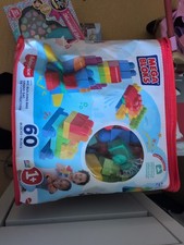 Mega Bloks DCH55 Bausteine für Kinder ab 1 Jahr 60 Bauklötze im Beutel Spielzeug