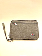 Memory Card Wallet Portfolio Organizer Case Gray Heather Four Card Sections New