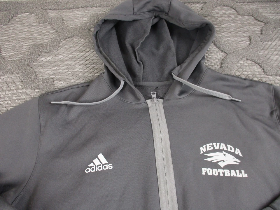 Sudadera con Capucha Nevada Wolf Pack Para Hombre XL Gris Equipo Emitida #89 Adidas Cremallera Completa Aeroready Foto 2 de 4