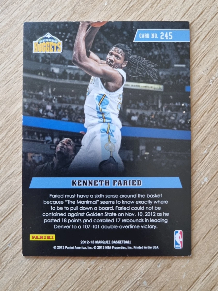 2012-13 Marquee Black Holoboard Group II Rookies #245 Kenneth Faried - Nuggets