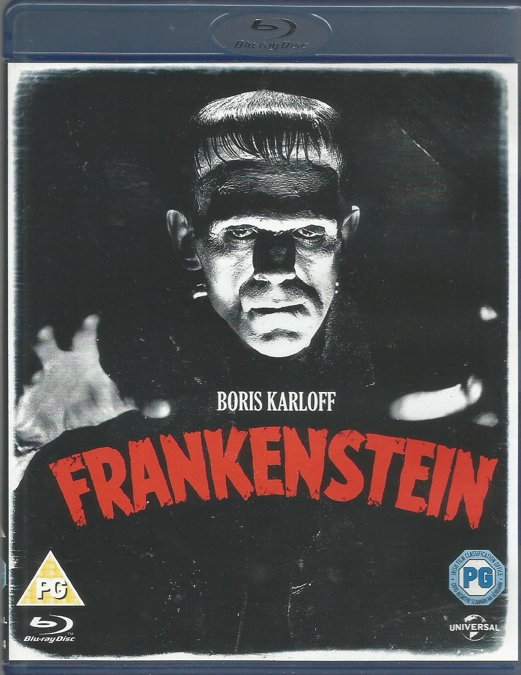 Frankenstein Blu Ray Boris Karloff classic horror