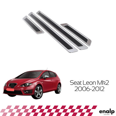 Chrom Einstiegsleisten Schutzblende 4-tlg für Seat Leon MK2 2006-2012