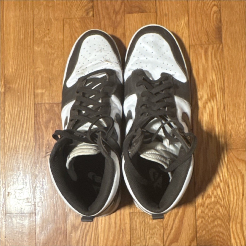 Nike Black White High Top Palomino Lace-Up Colorblock Basket