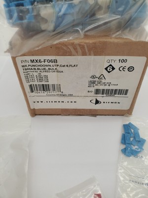 Siemon MX6-F06B CAT 6 FLAT UTP MODULE JACK qty 1
