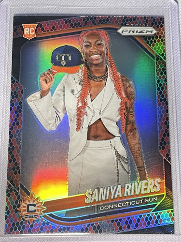 Saniya Rivers [Snakeskin] #150 2025 Panini Prizm WNBA card