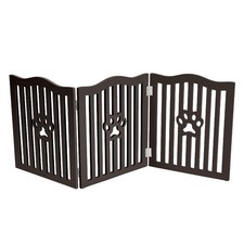 , Pet Gate, Wooden Free Standing Dog Gate for Small Dogs and Cats. Great Fold...