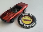 Vintage Hot Wheels Redline Custom Firebird w/Button RED w/RUST undertone..