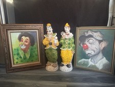 Vintage Circus Clown Collection   Framed Art ...