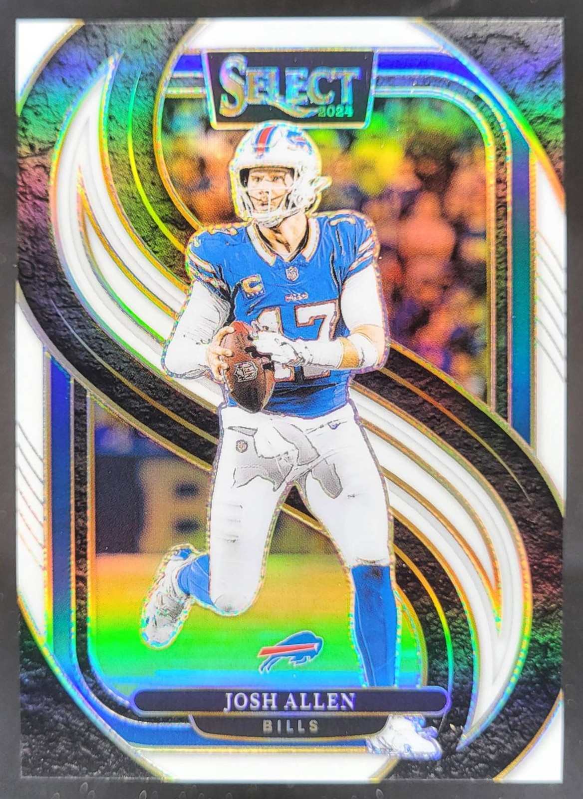 2024 Panini Select Josh Allen Premier White Prizm /35 #122 Buffalo Bills MG3