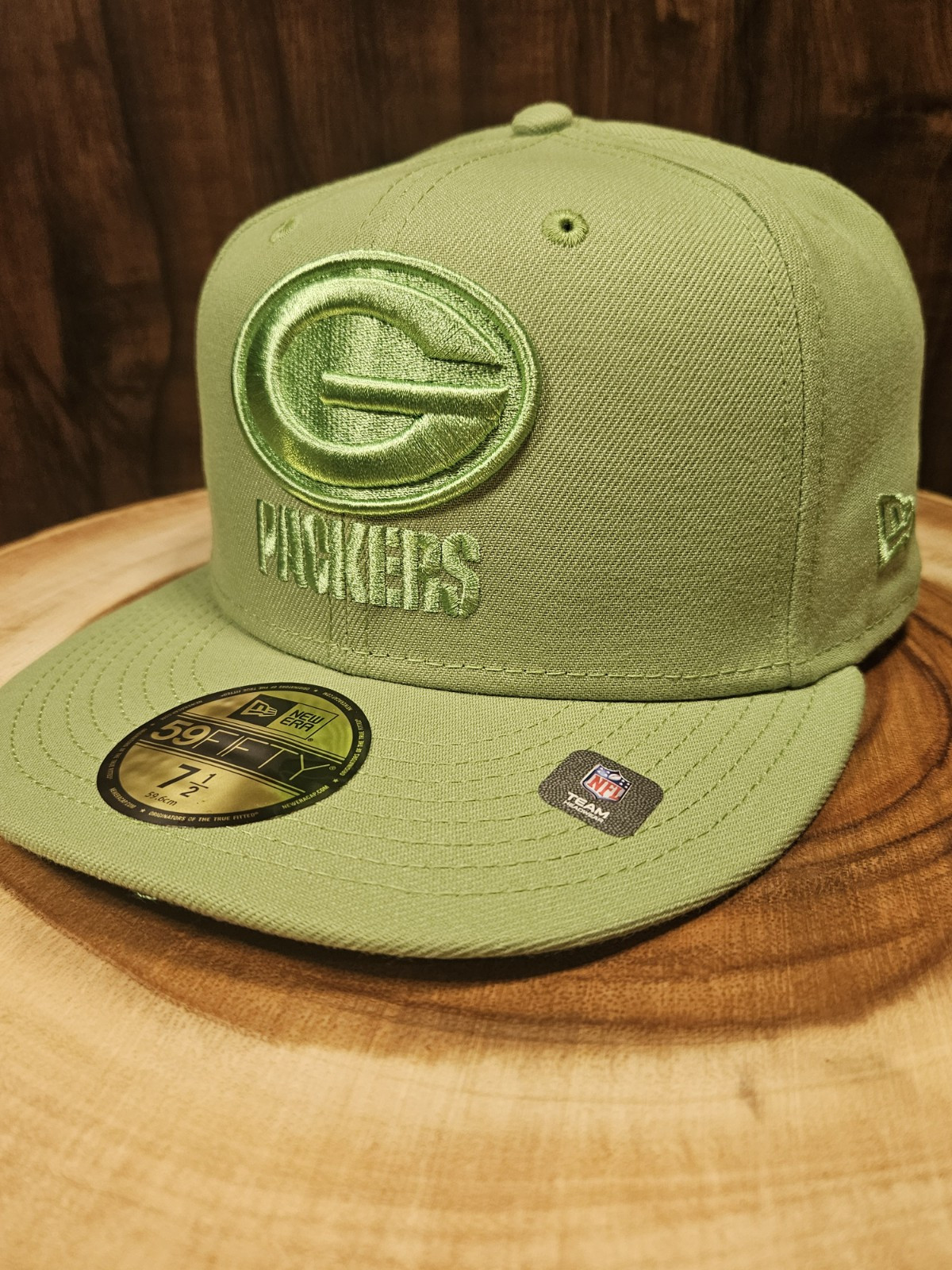Green Bay Packers NFL New Era 59Fifty Fitted Hat Size 7 1/2 Football Cap