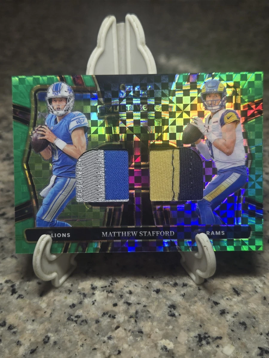 Panini Matthew Stafford Memorabilia Football Sports Trading Cards