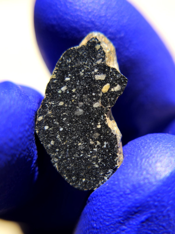 NWA 12826 Lunar Meteorite 1.945g End Cut | Black Matrix | Rare Moon Rock | COA