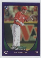 2011 Bowman Draft Chrome Retail Purple Refractor Todd Frazier #35 9ij