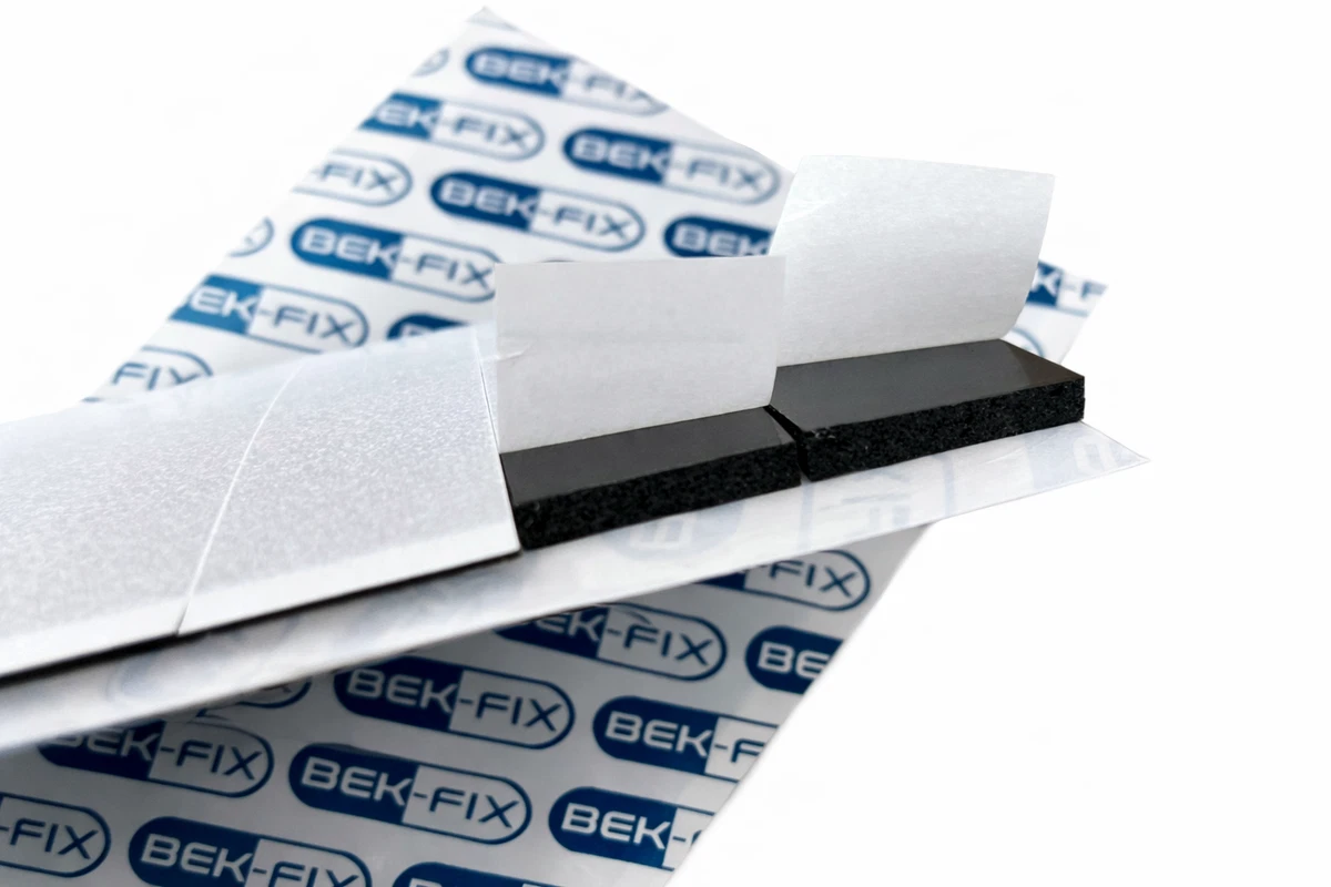 Almohadillas adhesivas de doble cara adhesivas de alta resistencia de 3 mm de espesor (10-100 almohadillas) BEK-FIX®
