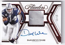 2025 Flawless DeMARCUS WARE Signature Gloves Patch Auto Ruby 12/15 - Cowboys