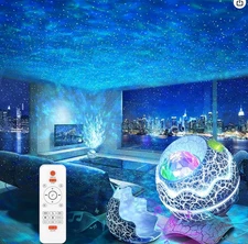 🌌Rossetta Star Projector 4 in 1 Aurora Galaxy Timer🌎 Bluetooth Speaker w/BOX!