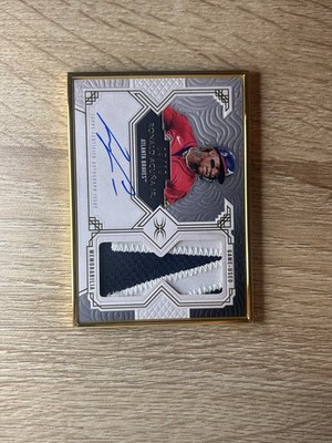 RONALD ACUNA JR 2025 TOPPS DEFINITIVE FRAMED PATCH AUTO /10 Braves