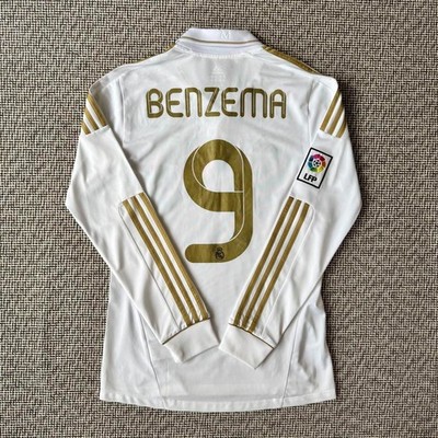 Karim Benzema Real Madrid #9 2011-12 Home Jersey Adidas M LFP