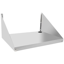 Stainless Steel Microwave Shelf, 18"x24" 200 lb Wall Mount Commercial Heavy D...