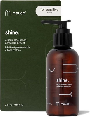 Maude Shine Aloe - Water-Based Personal Lubricant with Organic Aloe - Naturally 