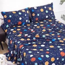 Twin Sheet Set Kids,3 Pieces Breathable Soft Microfiber Bedsheets for Child