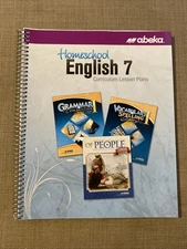Abeka Homeschool English 7 Curriculum Lesson Plans Manual Spiral