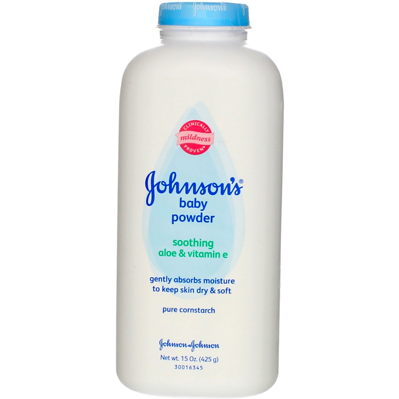 2 Pack Johnson's Baby Powder, Soothing Aloe & Vitamin E, 15 oz