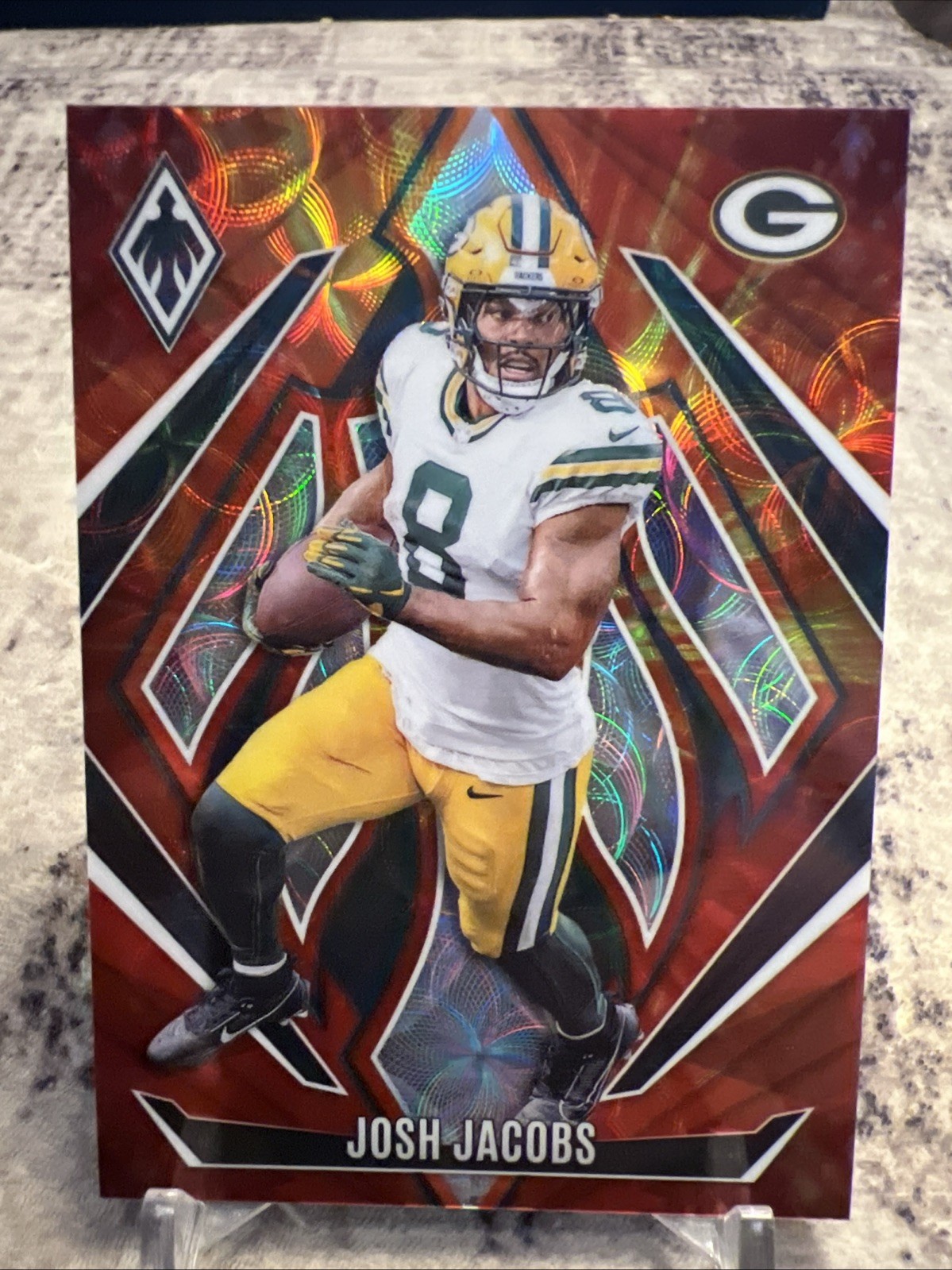 Josh Jacobs 2024 Panini Phoenix FireBurst #/350 #89