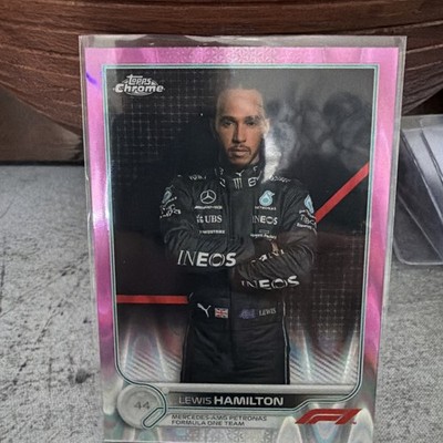 2022 Topps Chrome Formula 1 - Lewis Hamilton #5 Pink Raywave Refractor /75
