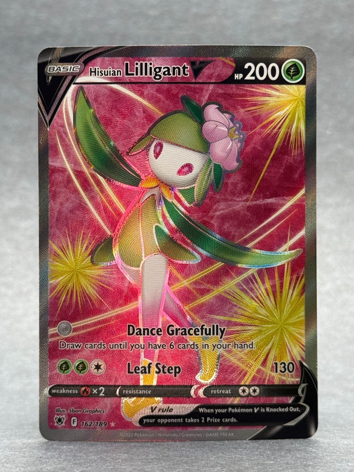 Pokémon - 162/189 Hisuian Lilligant V SWSH10 Astral Radiance Ultra Rare Holo NM