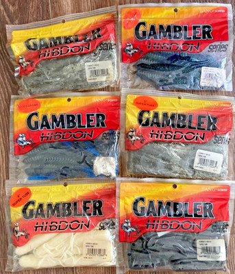 LOT GAMBLER HIBDON TUBES GUIDO S Bait Soft Plastic Lures MIX NEW BANG SCENTED 15