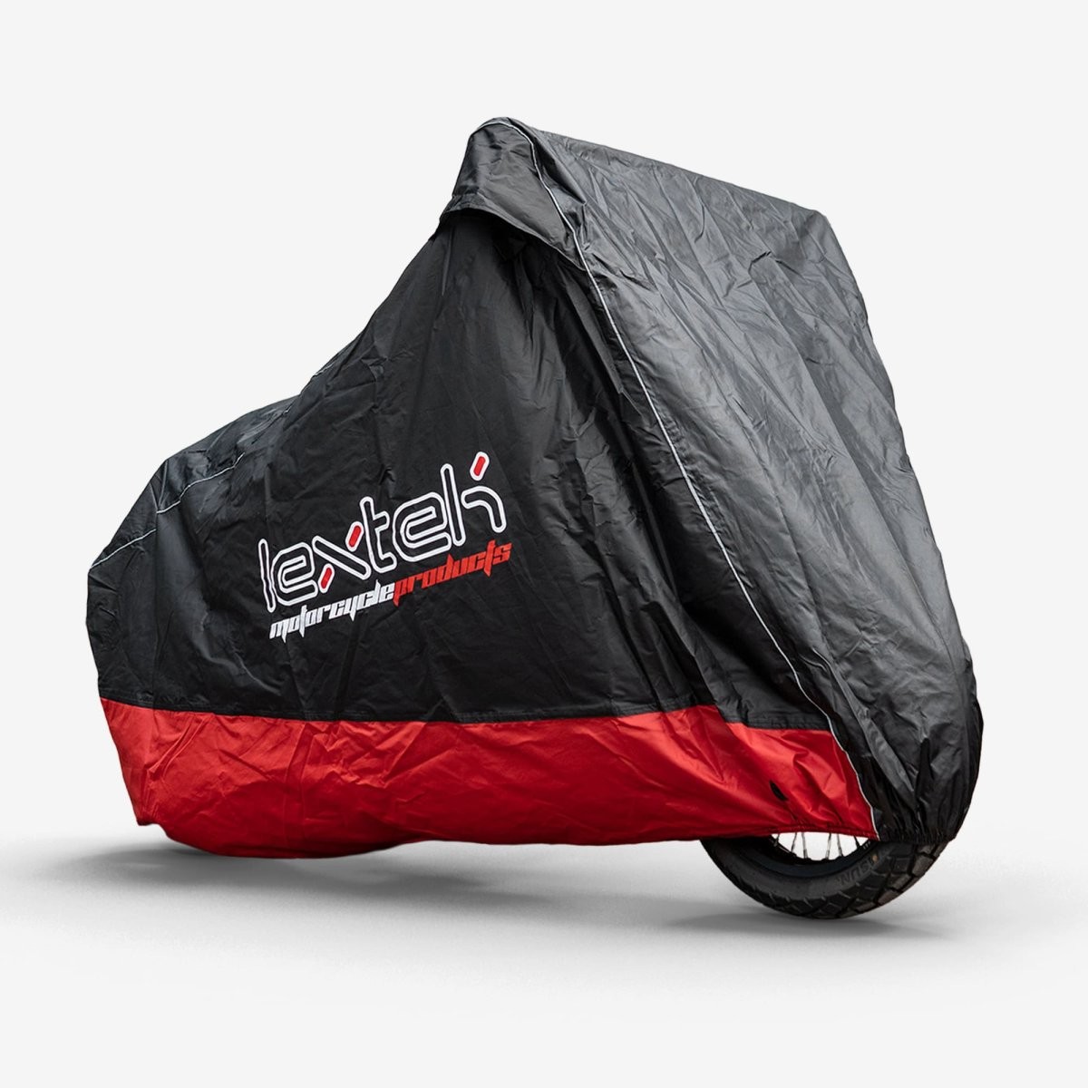 Lextek Motorcycle/Motorcycle Cover Small Elastic Hem Street Motorcycle Black