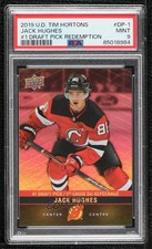 2019-20 Tim Hortons Collector's Series #1 Draft Pick Jack Hughes PSA 9 MINT 0c3