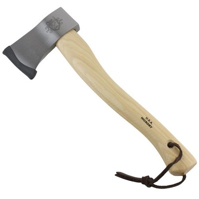 Prandi Yankee Hatchet Axe Satin with Hickory Wood Handle 15'' Carbon Steel Italy