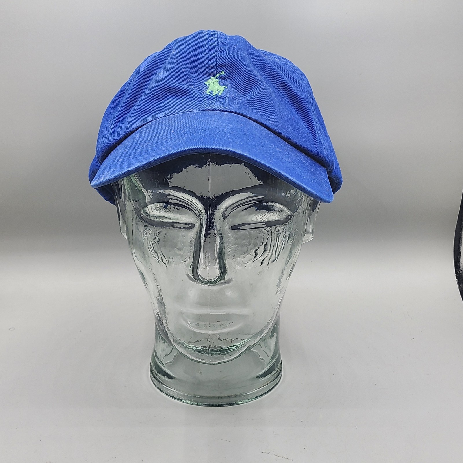 Cappello Polo Ralph Lauren adulto taglia unica blu navy con logo verde pony cotone regolabile