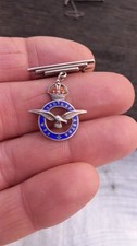 Original Silver & Enamel WW2 Royal Air Force  Sweetheart Brooch with Bar.