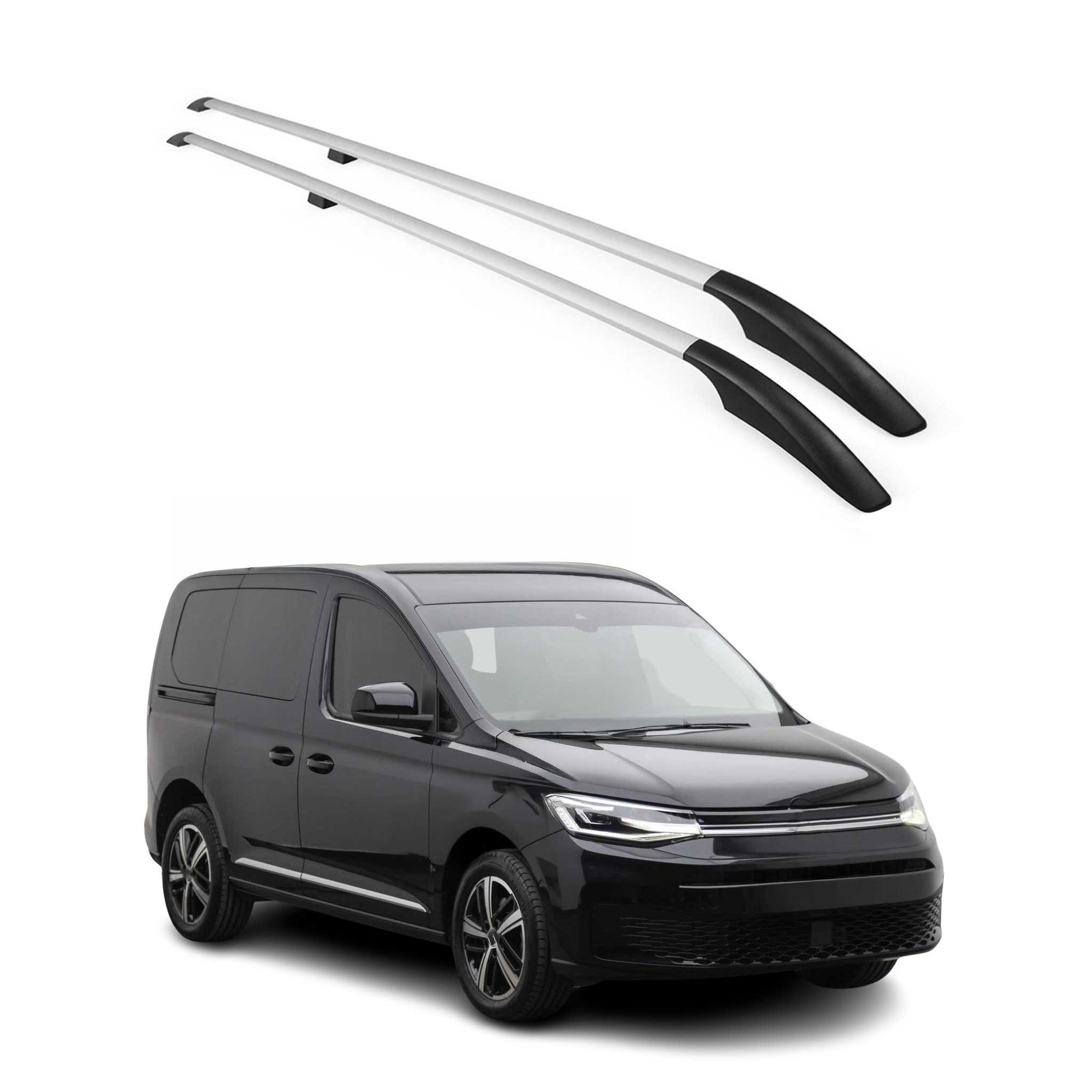 Barres de toit Caddy 2021-2025 L1 anti sifflement aluminium