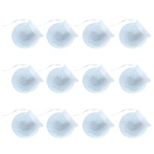 100 Pcs Disposable Round Filter Paper Tea Bags Drawstring Bags for Loose Tea 0.08 per strip
