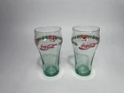 Vintage Libby Coca Cola Christmas Wreath Holiday Drinking Glasses 16oz  Set of 2