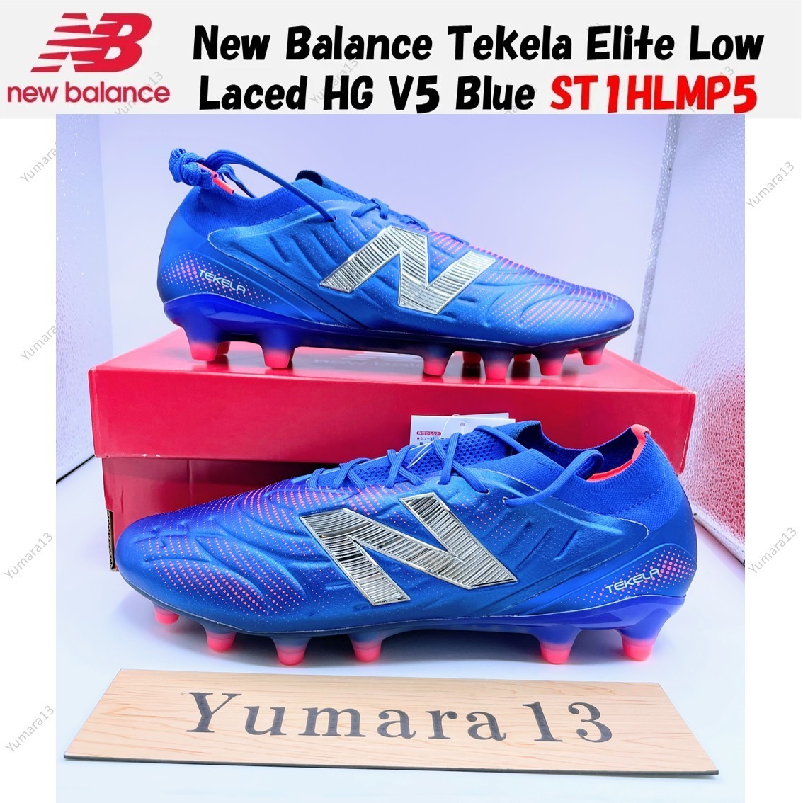 New Balance Tekela Elite Low Laced HG V5 Blue ST1HLMP5 Men's Size