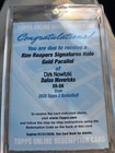 2025 Topps Three Basketball Holo Gold Dirk Nowitzki #RR-DN